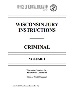 16 East State Capitol. . Wisconsin criminal jury instructions